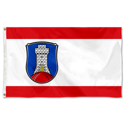 Former Buedingen District, in Hesse, Germany flag