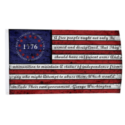 General George Washington 1776 Vintage Flag