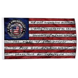 2nd Second Amendment 1791 Vintage American Flag