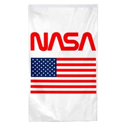America NASA Flag - Vertically