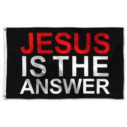 Jesus Is The Answer Flag