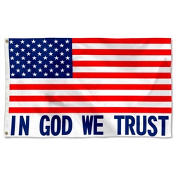 Jesus Trump Biden In God We Trust Flag