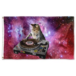 DJ Cat Dorms Flag Banner