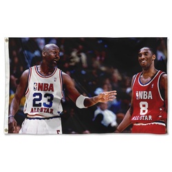 MICHAEL JORDAN KOBE BRYANT Flag all-star Banner