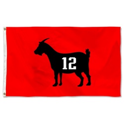 Tom Brady 12 Goat Flag New England Patriots Flag Banner