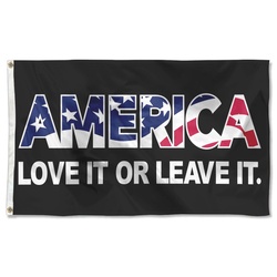 America Love it or Leave it Flag Banner