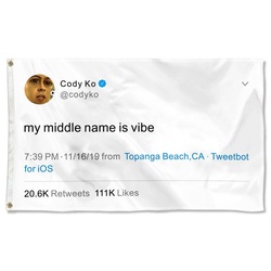 Cody Ko Funny twitter Flag Banner