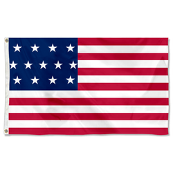 the United States 13 star flag
