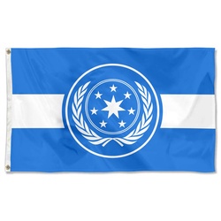 Star Wars Star Trek fans banner the United Galactic Federation Flag Banner