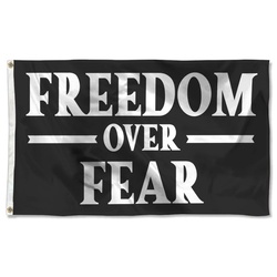 Freedom Over Fear Flag Banner