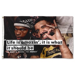 Life is amazin it is what should be Flag Banner
