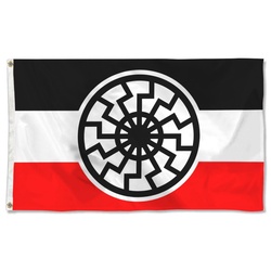 Star Wars Star Trek fans Kreigsmarine Odal Rune With Black Sun Flag Banner