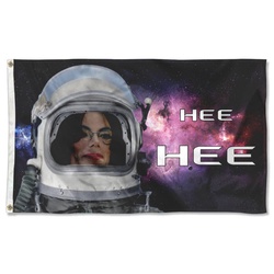 Michael Jackson Space Flag Hee Hee Flag Banner
