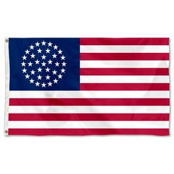 the United States flag US 36 Star Wagon Wheel Flag