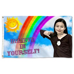 Icarly Drake and Josh believe in urself Flag Banner