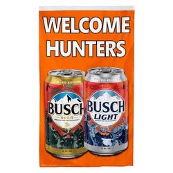 Busch & Busch Light flag Welcome Hunters Flag Banner