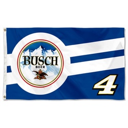 Busch Beer Nascar Racing Kevin Harvick No.4 Giant Silk Flag Banner