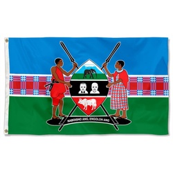 Kajiado County, Kenya Flag Banner