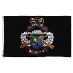 3rd Ranger Battalion Combo Flag Banner