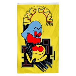 PacMan Arcade Video Game Flag Banner