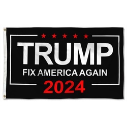 Donald Trump 2024 Don Jr Fix America Again Sign Flag Banner