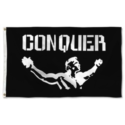 Conquer Pose Gym Flag Banner