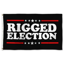 Donald Trump 2024 Don Jr Fix Rigged Election USA Flag Banner