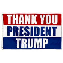 Donald Trump Flag Thank You President Trump 2024 Flag Banner